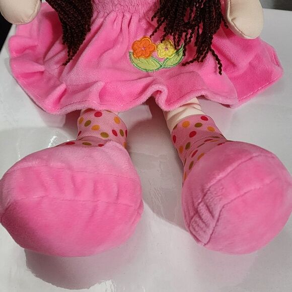 Girls Cute Pretty Pink Rag Doll Stuffed Animal Plush Toy - Picture 2 of 11